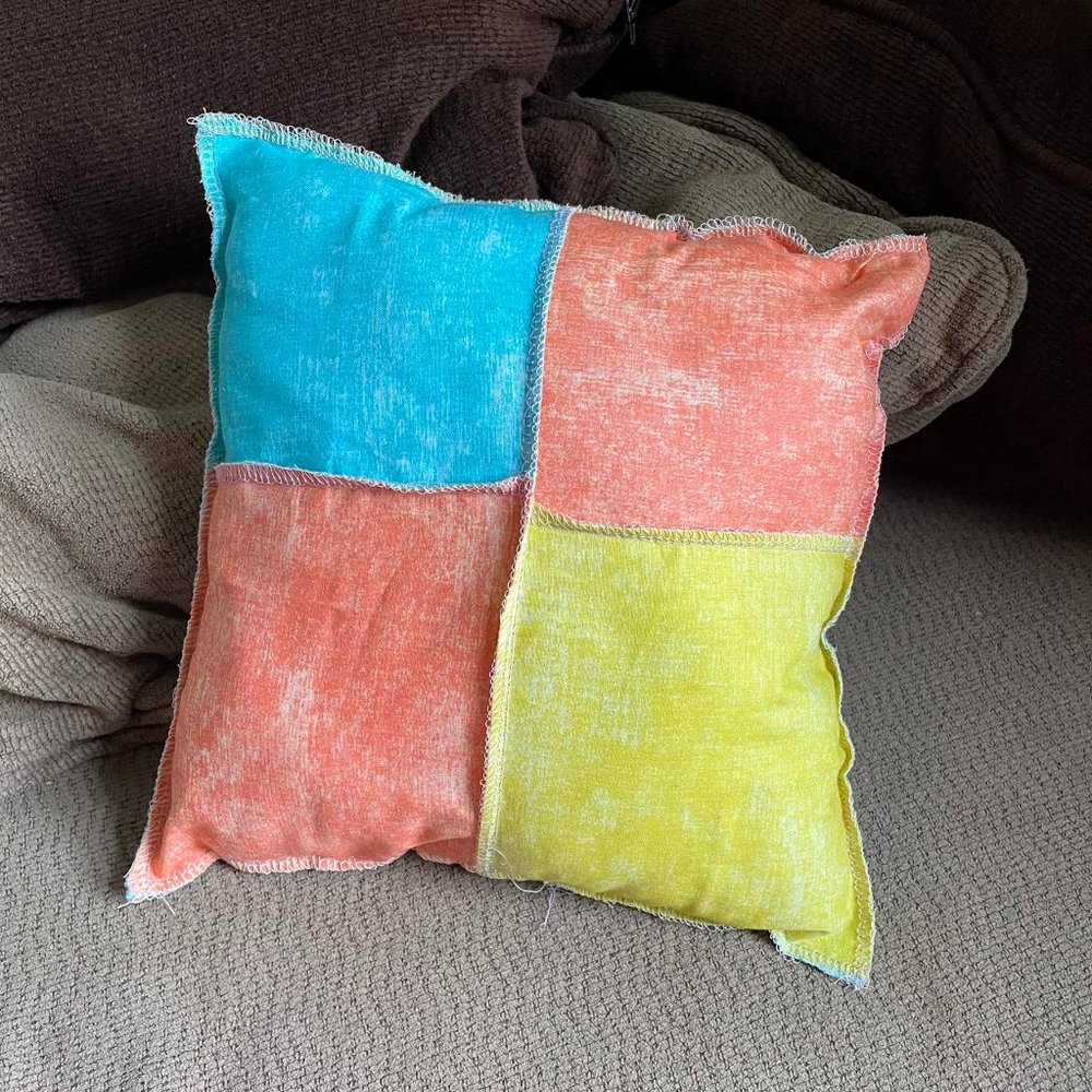 11” Decorative Pillow- Cotton & Lace